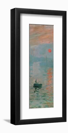 Impression, Sunrise, c. 1872 (detail)-Claude Monet-Framed Giclee Print