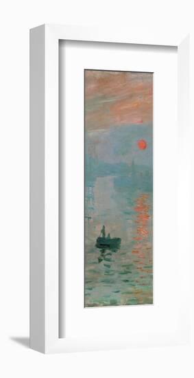 Impression, Sunrise, c. 1872 (detail)-Claude Monet-Framed Giclee Print