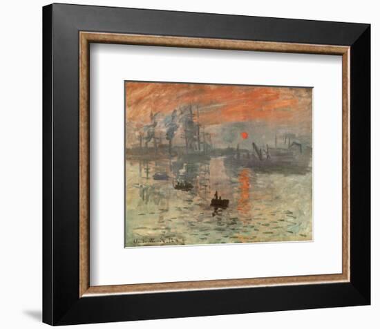 Impression, Sunrise, c.1872-Claude Monet-Framed Art Print