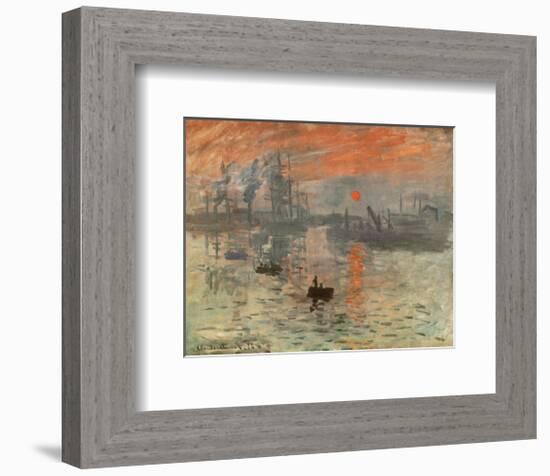 Impression, Sunrise, c.1872-Claude Monet-Framed Art Print