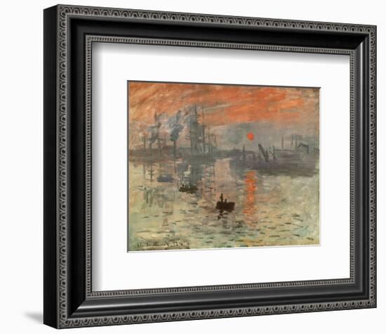 Impression, Sunrise, c.1872-Claude Monet-Framed Art Print