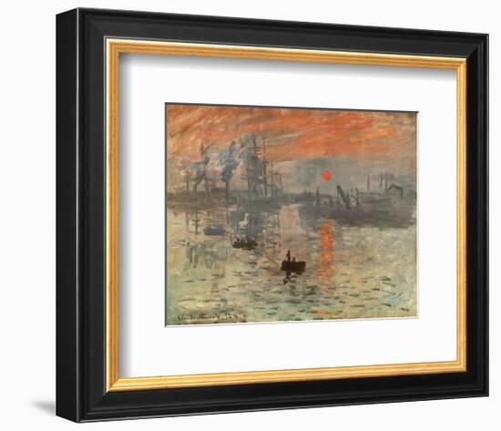 Impression, Sunrise, c.1872-Claude Monet-Framed Art Print