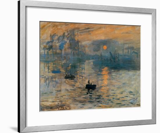 Impression, Sunrise, c.1872-Claude Monet-Framed Art Print