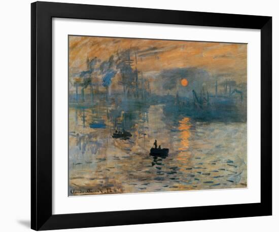 Impression, Sunrise, c.1872-Claude Monet-Framed Art Print