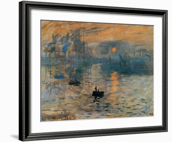 Impression, Sunrise, c.1872-Claude Monet-Framed Art Print