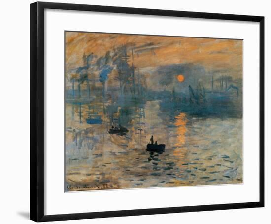 Impression, Sunrise, c.1872-Claude Monet-Framed Art Print