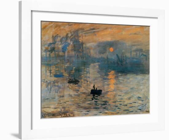 Impression, Sunrise, c.1872-Claude Monet-Framed Art Print