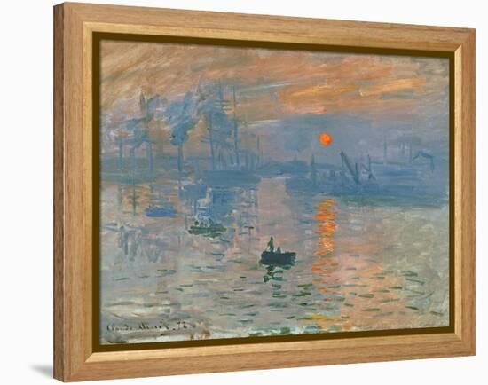 Impression, Sunrise (Impression, Soleil Levan), 1872-Claude Monet-Framed Premier Image Canvas