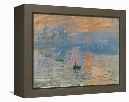 Impression, Sunrise (Impression, Soleil Levan), 1872-Claude Monet-Framed Premier Image Canvas