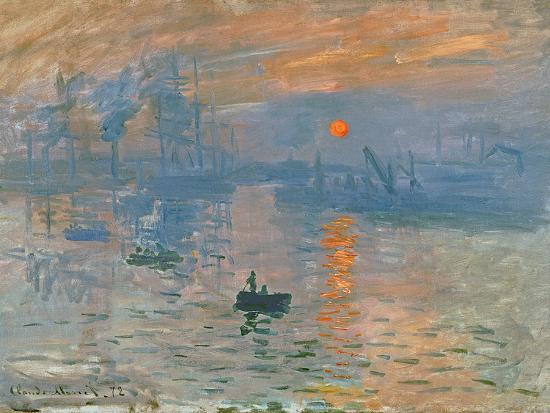 Impression, Sunrise (Impression, Soleil Levan), 1872-Claude Monet-Framed Giclee Print