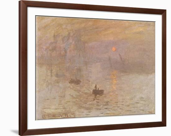 Impression Sunrise-Claude Monet-Framed Art Print