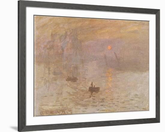 Impression Sunrise-Claude Monet-Framed Art Print