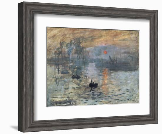 Impression, Sunrise-Claude Monet-Framed Art Print