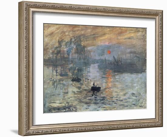 Impression, Sunrise-Claude Monet-Framed Art Print