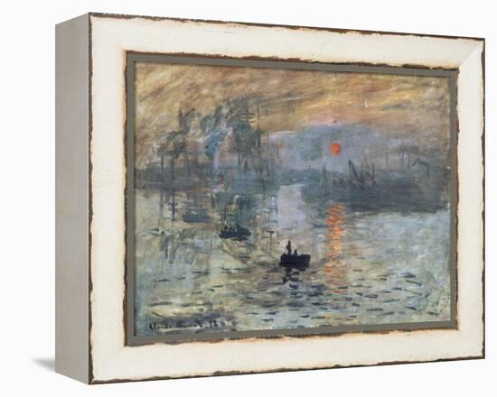 Impression, Sunrise-Claude Monet-Framed Stretched Canvas