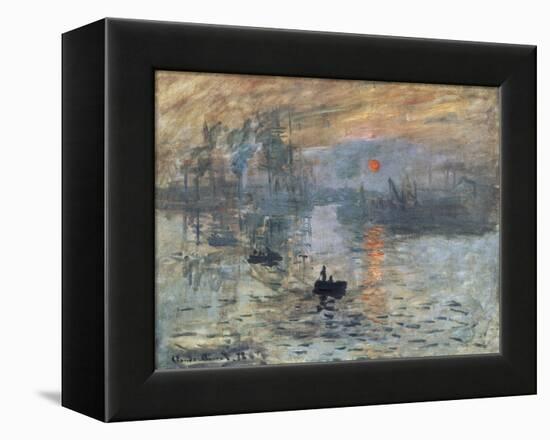 Impression, Sunrise-Claude Monet-Framed Stretched Canvas