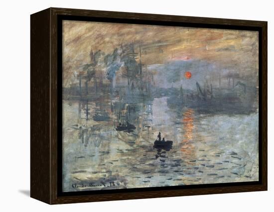 Impression, Sunrise-Claude Monet-Framed Stretched Canvas