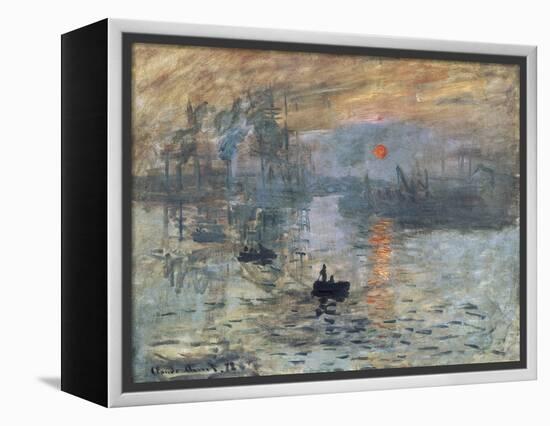 Impression, Sunrise-Claude Monet-Framed Stretched Canvas