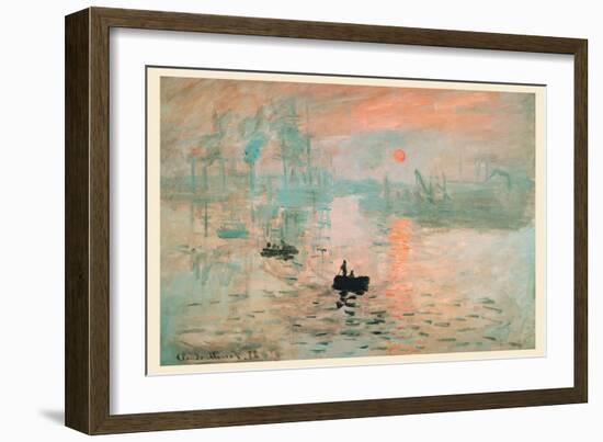 Impression Sunrise-Claude Monet-Framed Art Print