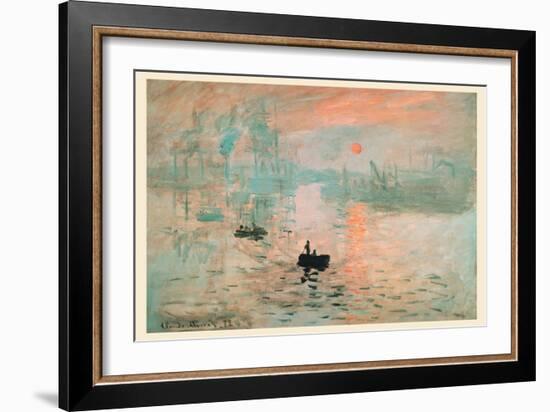 Impression Sunrise-Claude Monet-Framed Art Print