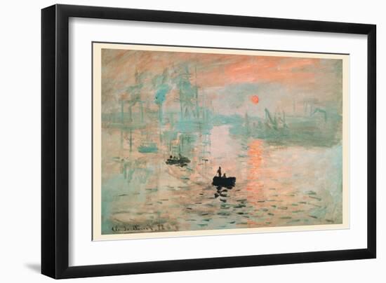 Impression Sunrise-Claude Monet-Framed Art Print