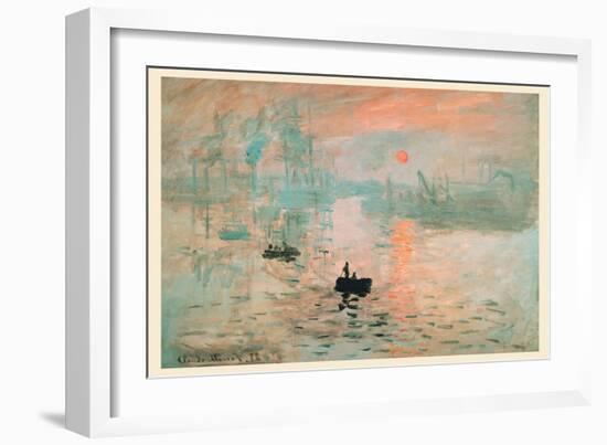 Impression Sunrise-Claude Monet-Framed Art Print