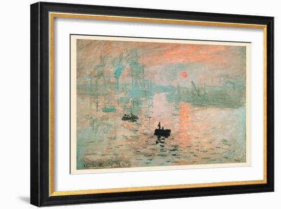 Impression Sunrise-Claude Monet-Framed Art Print