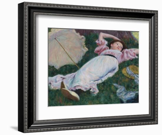 Impressionism : Reclining Woman Par Zandomeneghi, Federico (1841-1917), C. 1890. Oil on Canvas, 50X-Federigo Zandomeneghi-Framed Giclee Print