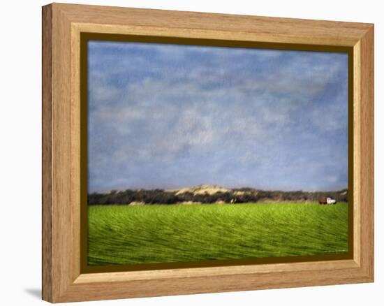 Impressionistic Harvest Field and Truck-Robert Cattan-Framed Premier Image Canvas