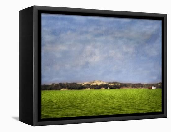 Impressionistic Harvest Field and Truck-Robert Cattan-Framed Premier Image Canvas