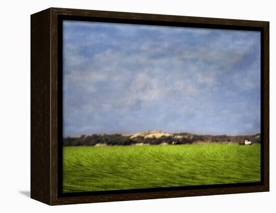 Impressionistic Harvest Field and Truck-Robert Cattan-Framed Premier Image Canvas