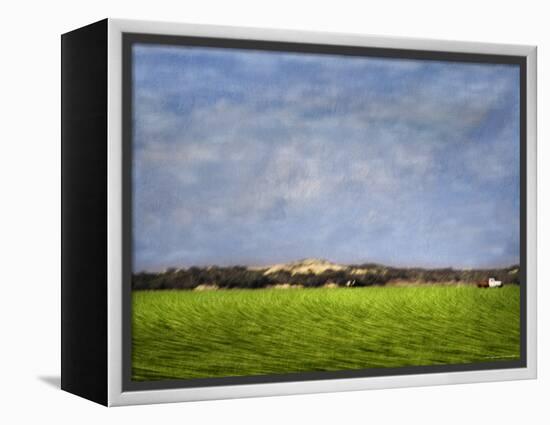 Impressionistic Harvest Field and Truck-Robert Cattan-Framed Premier Image Canvas