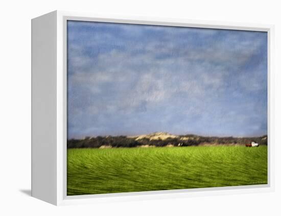 Impressionistic Harvest Field and Truck-Robert Cattan-Framed Premier Image Canvas