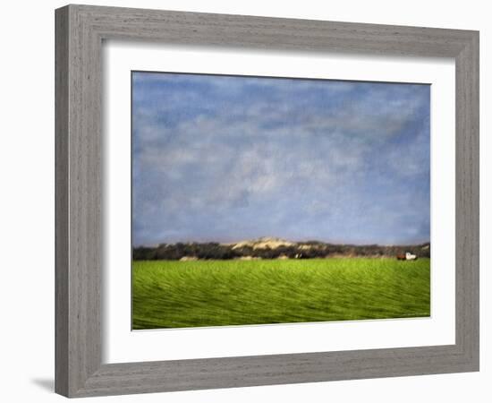 Impressionistic Harvest Field and Truck-Robert Cattan-Framed Photographic Print