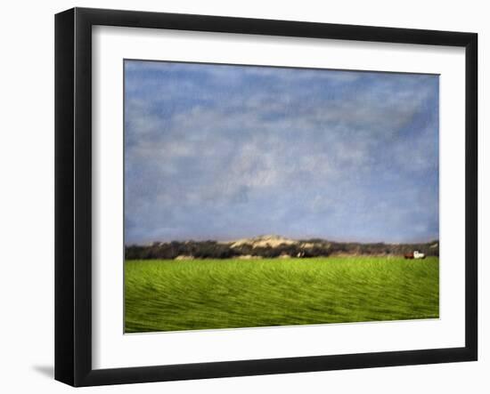 Impressionistic Harvest Field and Truck-Robert Cattan-Framed Photographic Print