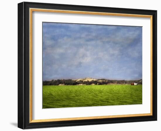 Impressionistic Harvest Field and Truck-Robert Cattan-Framed Photographic Print