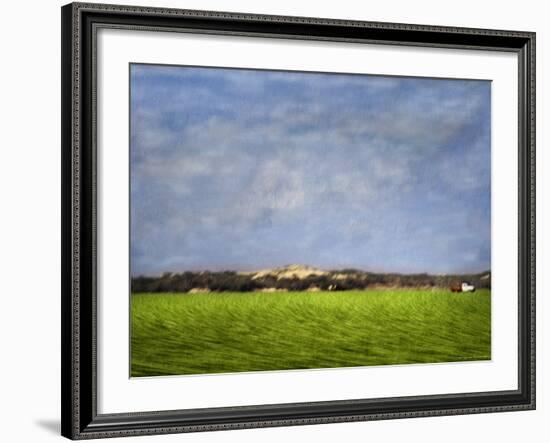 Impressionistic Harvest Field and Truck-Robert Cattan-Framed Photographic Print