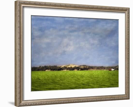 Impressionistic Harvest Field and Truck-Robert Cattan-Framed Photographic Print