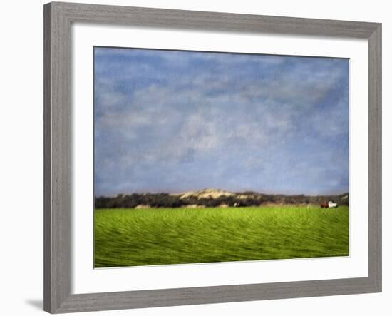 Impressionistic Harvest Field and Truck-Robert Cattan-Framed Photographic Print