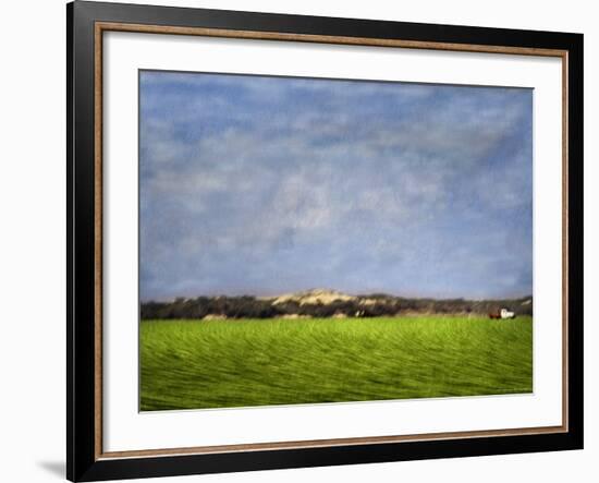 Impressionistic Harvest Field and Truck-Robert Cattan-Framed Photographic Print