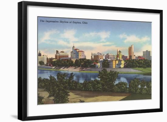 Impressive Skyline, Dayton-null-Framed Art Print