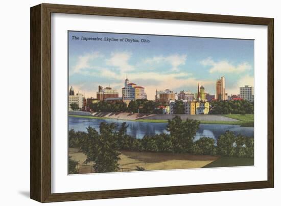 Impressive Skyline, Dayton-null-Framed Art Print