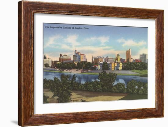 Impressive Skyline, Dayton-null-Framed Art Print