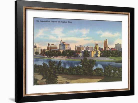 Impressive Skyline, Dayton-null-Framed Art Print