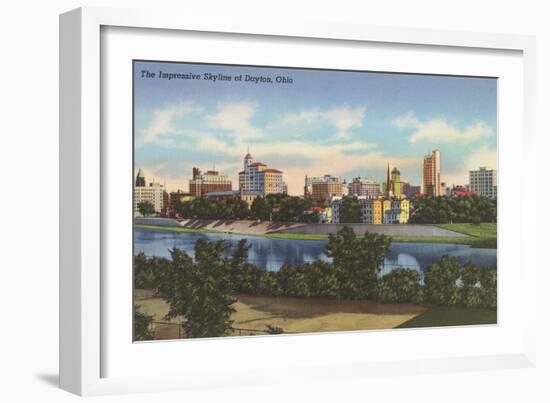 Impressive Skyline, Dayton-null-Framed Art Print