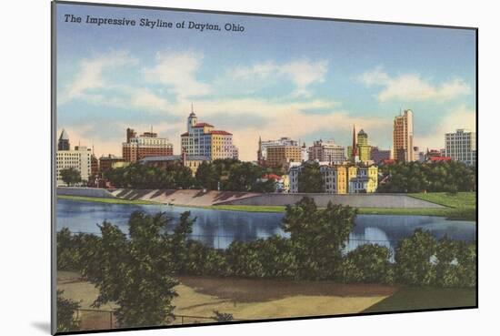 Impressive Skyline, Dayton-null-Mounted Art Print