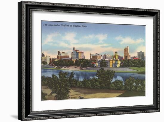 Impressive Skyline, Dayton--Framed Art Print