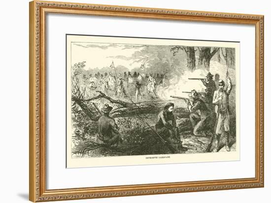 Impromptu Barricade, July 1863-null-Framed Giclee Print