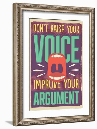 Improve Your Argument-Vintage Vector Studio-Framed Art Print