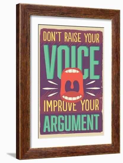 Improve Your Argument-Vintage Vector Studio-Framed Art Print